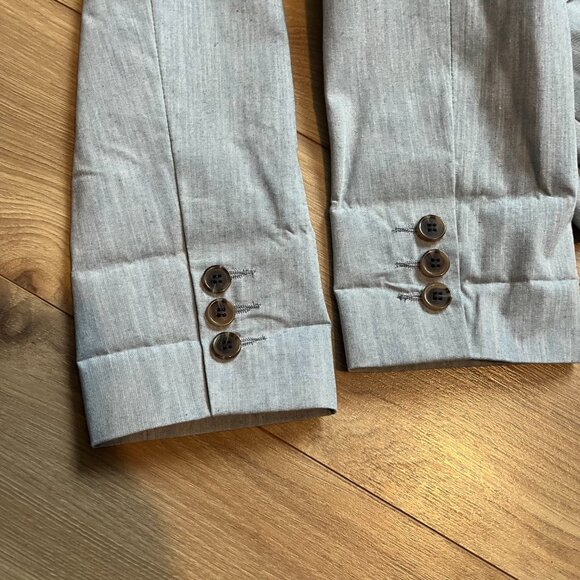 ALFRED Sung Grey Blazer Long Sleeves Size Medium Woman - Picture 7 of 9